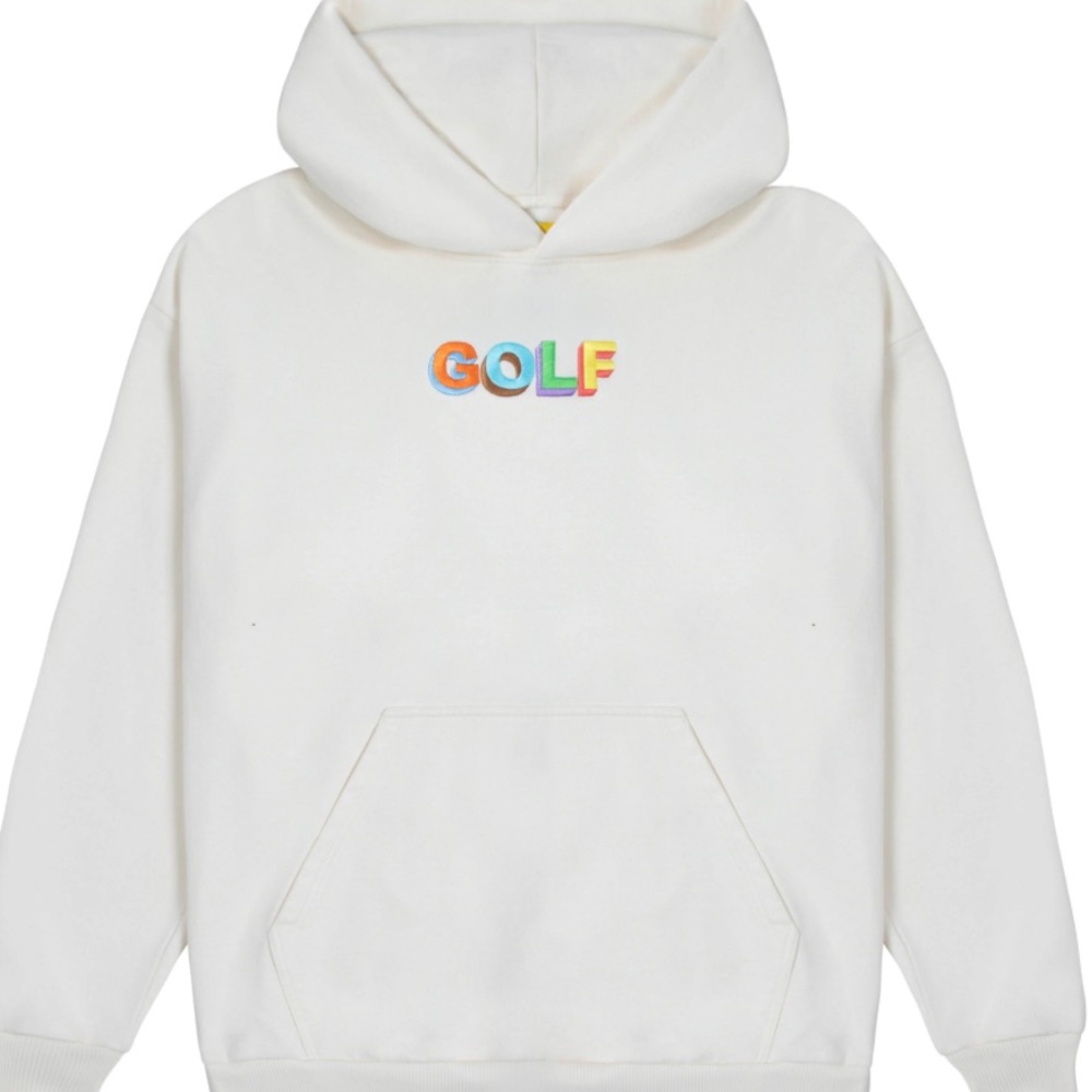 Golf Wang White Hoodie with Colorful Logo